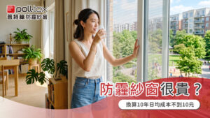 十年恆產普特絲防霾紗窗