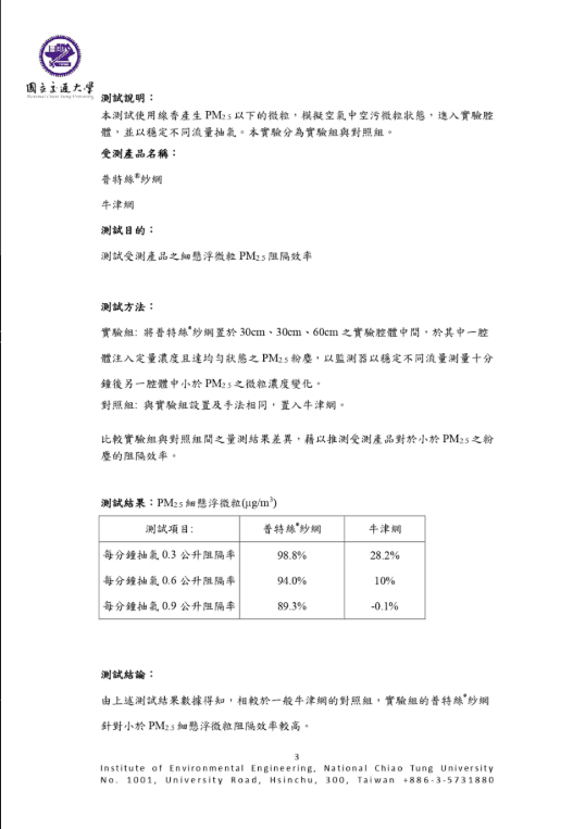 防霾紗窗沒用嗎?實測數據、效果分析,破解你的迷思 2 交大環工所測試結果報告